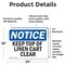 Signmission Keep Top Of Linen Cart Clear, 24 in W x Rectangle, Vinyl Decal OS-2PACK-NS-D-1824-L-13881 - alternate 6